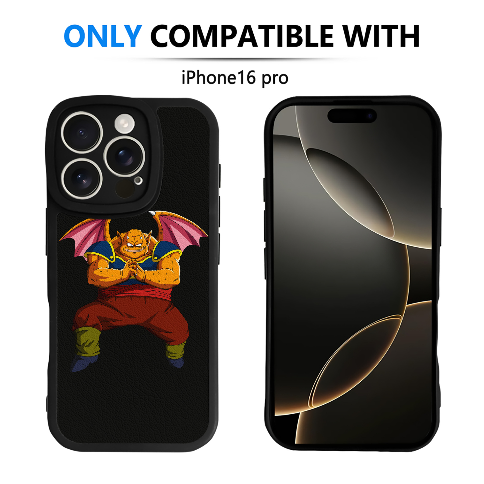 （画像用） ドラゴンボール DRAGON BALL 【iPhone 16シリーズ対応】シリコンスマホケース（レザー調） 材質：シリコン